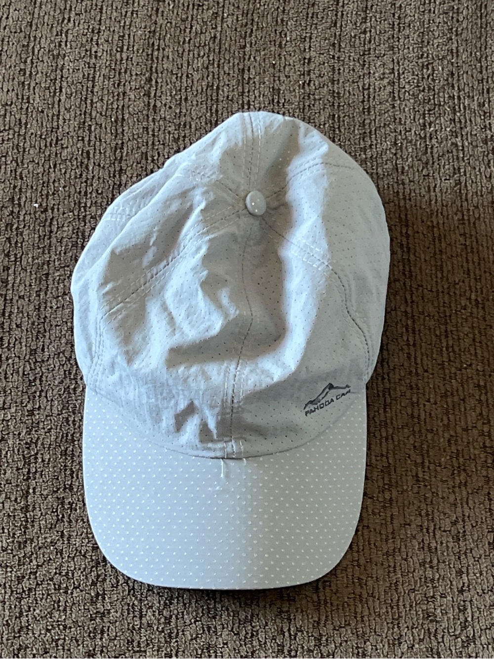 Pahoba Cap White Lightweight Perforated Adjustable Performance Hat